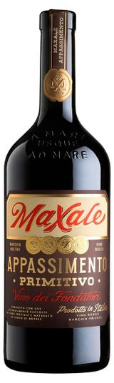 Изображение товара Вино Maxale Appassimento Primitivo красное полусухое Италия, 0,75 л