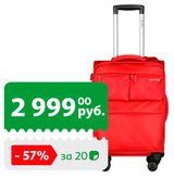 Изображение товара Чемодан мягкий Airport 8 колес красный, размер S