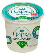 Изображение товара Биойогурт густой ложковый «ЦарКа» натуральный без добавок 2%, 400 г