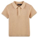 Изображение товара Поло для мальчика InExtenso с коротким рукавом бежевое, р. 74-98
