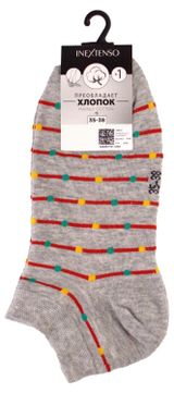 Изображение товара Носки женские InExtenso укороченные серые, р. 35/38-39/42
