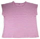 Изображение товара Футболка женская InExtenso в полоску сиреневая, р. S-XXL