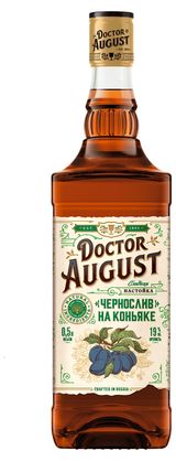 Изображение товара Настойка сладкая Doctor August Чернослив на коньяке Россия, 0,5 л