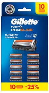 Изображение товара Сменные кассеты для мужской бритвы Gillette Fusion5 ProGlide Вьетнам, 10 шт