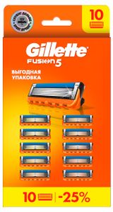 Изображение товара Сменные кассеты для мужской бритвы Gillette Fusion5 Вьетнам, 10 шт
