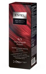 Изображение товара Маска тонирующая для волос Estel Secrets Цвет-эксперт 6/5 Чарующий Рубин