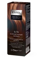 Изображение товара Маска тонирующая для волос Estel Secrets Цвет-эксперт 6/74 Карамельный Мокко