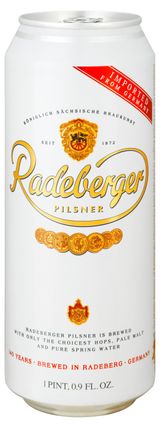 Изображение товара Пиво светлое Radeberger Pilsner фильтрованное Германия, 500 мл
