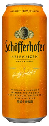 Изображение товара Пиво светлое Schofferhofer нефильтрованное Германия, 500 мл