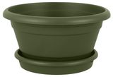 Изображение товара Горшок для цветов InGreen Афина цвет мох 17х9 см, 1 л