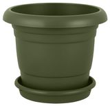 Изображение товара Горшок для цветов InGreen Афина цвет мох 17х14 см, 1,7 л