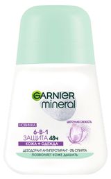 Изображение товара Дезодорант-антиперспирант шариковый Garnier Mineralr Весенняя свежесть, 50 мл
