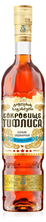 Изображение товара Коньяк «Сокровище Тифлиса» 5-летний Грузия, 0,5 л