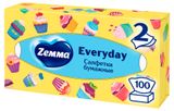 Изображение товара Салфетки бумажные в коробке Zemma Everyday 2 слоя, 100 шт