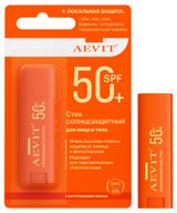 Изображение товара Стик солнцезащитный для лица и тела Aevit защита SPF 50+, 4,8 г