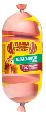 Изображение товара Колбаса вареная «Папа Может!» с индейкой, 400 г