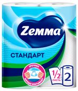 Изображение товара Бумажные полотенца Zemma Стандарт, 2 рулона
