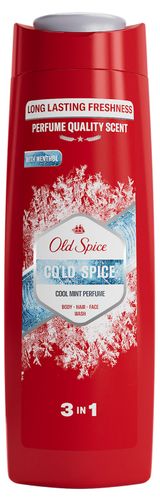 Изображение товара Гель для душа + шампунь Old Spice Cold Spice Морозная мята Франция, 400 мл