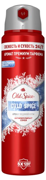 Изображение товара Спрей-антиперспирант Old Spice Cold Spice Морозная мята Великобритания, 150 мл