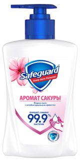 Изображение товара Мыло жидкое для рук Safeguard с ароматом сакуры, 225 мл