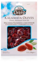 Изображение товара Маслины Delphi Каламата с косточкой Греция, 250 г