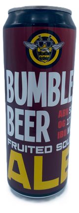 Изображение товара Пивной напиток Bumble Beer нефильтрованный с гранатом и вишней, 450 мл