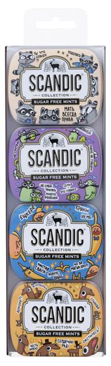 Изображение товара Конфеты драже Scandic без сахара со вкусом дюшес, 56 г