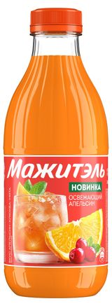 Изображение товара Напиток сывороточный «Мажитэль» с соком со вкусом апельсин-клюква-мята БЗМЖ, 950 г