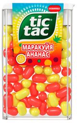 Изображение товара Драже освежающее Tic Tac со вкусом маракуйи и ананаса Ирландия, 49 г