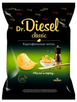 Изображение товара Чипсы картофельные Dr. Diesel масло и перец, 120 г