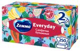 Изображение товара Салфетки бумажные в коробке Zemma Everyday 2 слоя, 250 шт