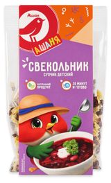 Изображение товара Суп детский АШАН Красная птица Ашаня Свекольник, 80 г