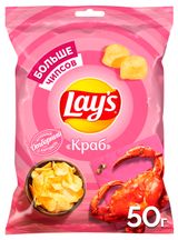 Изображение товара Чипсы картофельные Lay's со вкусом краба, 50 г