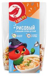 Изображение товара Суп детский АШАН Красная птица Ашаня Рисовый с овощами, 100 г