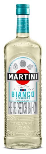 Изображение товара Напиток винный Martini Bianco белый сладкий Италия, 1 л