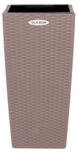Изображение товара Кашпо OLA DOM Rattan серое, 29х56,3 см
