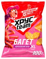 Изображение товара Сухарики воздушные Хрусteam Багет Королевский краб, 100 г