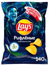Изображение товара Чипсы картофельные Lay's со вкусом сметаны и лука, 140 г