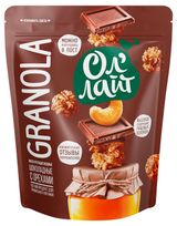 Изображение товара Мюсли запеченные «Ол'Лайт» Granola шоколадные с орехами, 280 г
