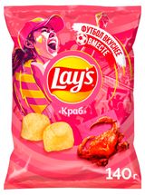 Изображение товара Чипсы картофельные Lay's со вкусом краба, 140 г