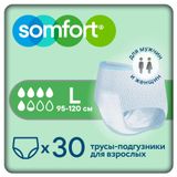 Изображение товара Подгузники-трусы для взрослых Somfort Pants Active normal L, 30 шт