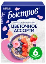 Изображение товара Хлопья овсяные «Быстров» Цветочное ассорти, 210 г