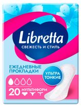 Изображение товара Прокладки ежедневные Libretta Мультиформ ультратонкие, 20 шт