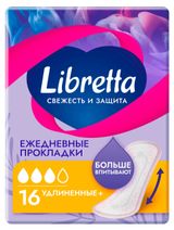 Изображение товара Прокладки ежедневные Libretta Удлиненные+, 16 шт
