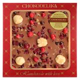 Изображение товара Шоколад молочный Chokodelika с вишней фундуком и карамелью, 75 г
