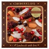 Изображение товара Шоколад молочный Chokodelika с ежевикой кокосом и миндалем, 75 г