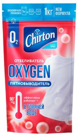 Изображение товара Отбеливатель-пятновыводитель Chirton Oxygen для горячей воды, 1 кг