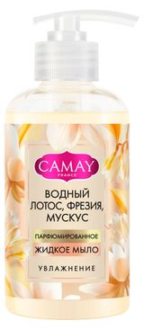 Изображение товара Мыло жидкое для рук Camay Charme Водный лотос фрезия мускус, 280 мл
