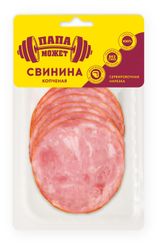 Изображение товара Свинина копченая «Папа Может!» нарезка, 100 г