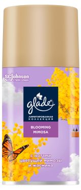 Изображение товара Освежитель воздуха Glade Blooming Mimosa сменный баллон, 269 мл